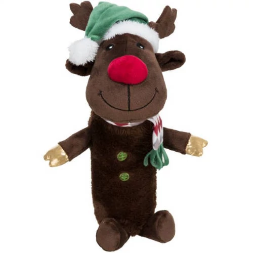 Trixie Xmas Reindeer Rustling Plüss Játék Zörgő Rénszarvas Kutyák Részére 45cm