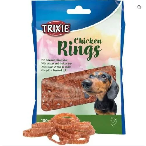 Trixie Jutalomfalat Csirke Karikák 100g