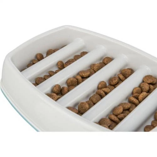Trixie Ceramic Bowl -evést lassító tál (műanyag/TPR) kutyáknak 0,25l/21×14cm, szürke