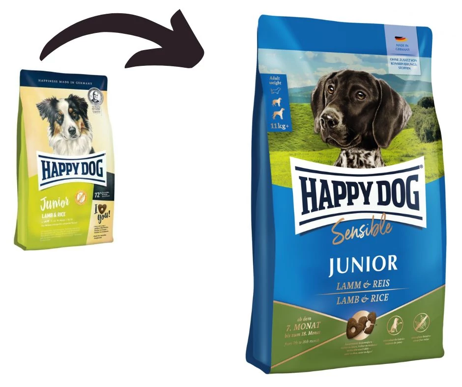 Happy Dog Supreme Junior Lamb Rice 4 kg