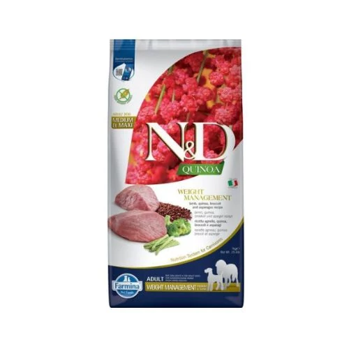 N&D Dog Grain Free Quinoa Weight Management Bárány 2,5 kg